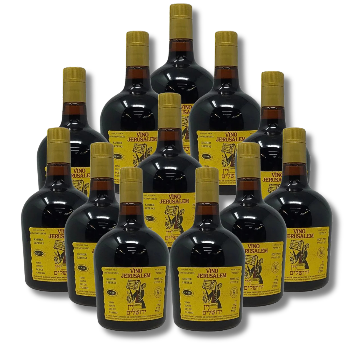 Vino Tinto Dulce Jerusalem 750 ML en caja de 12 Botellas