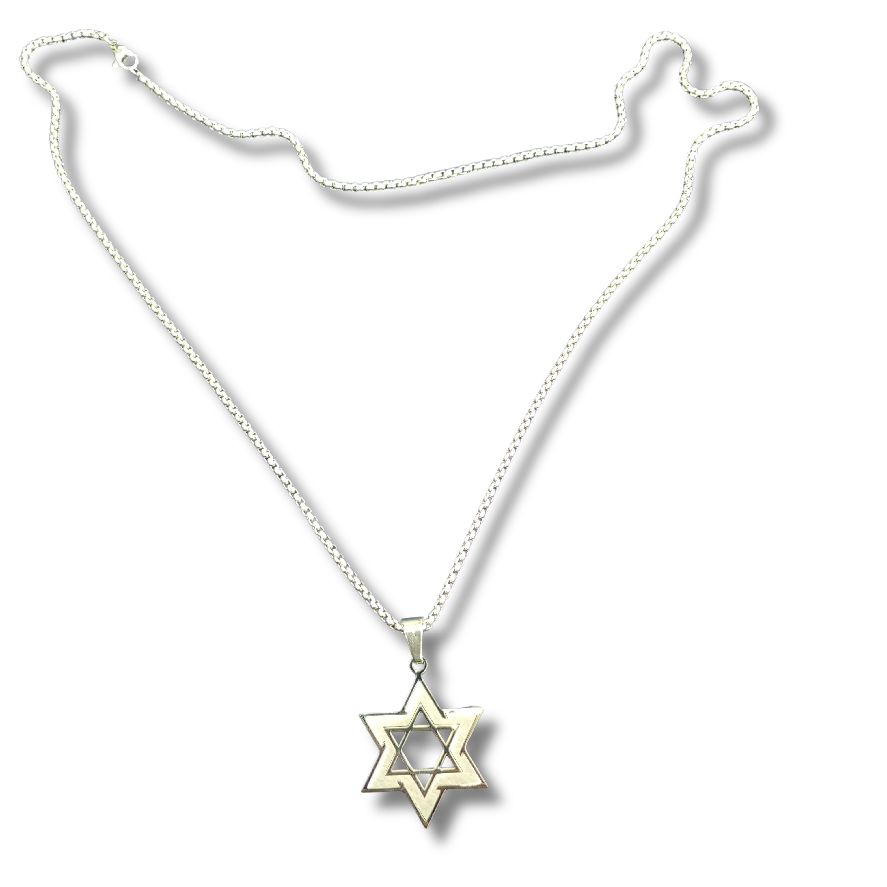 Collar Maguen David Plata 12495