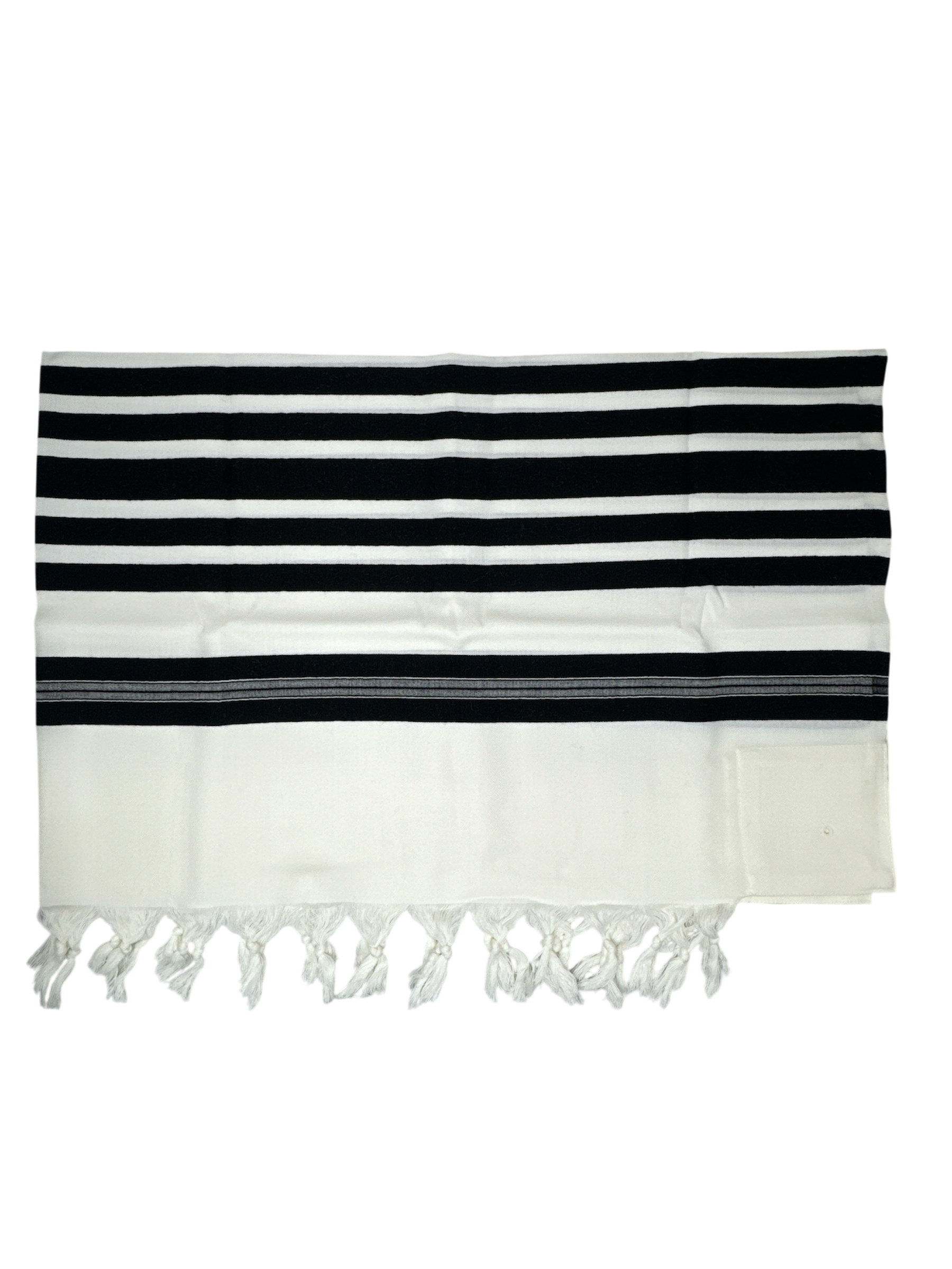 Talit Gadol LANA Negro Talla 60 Soft weave TY