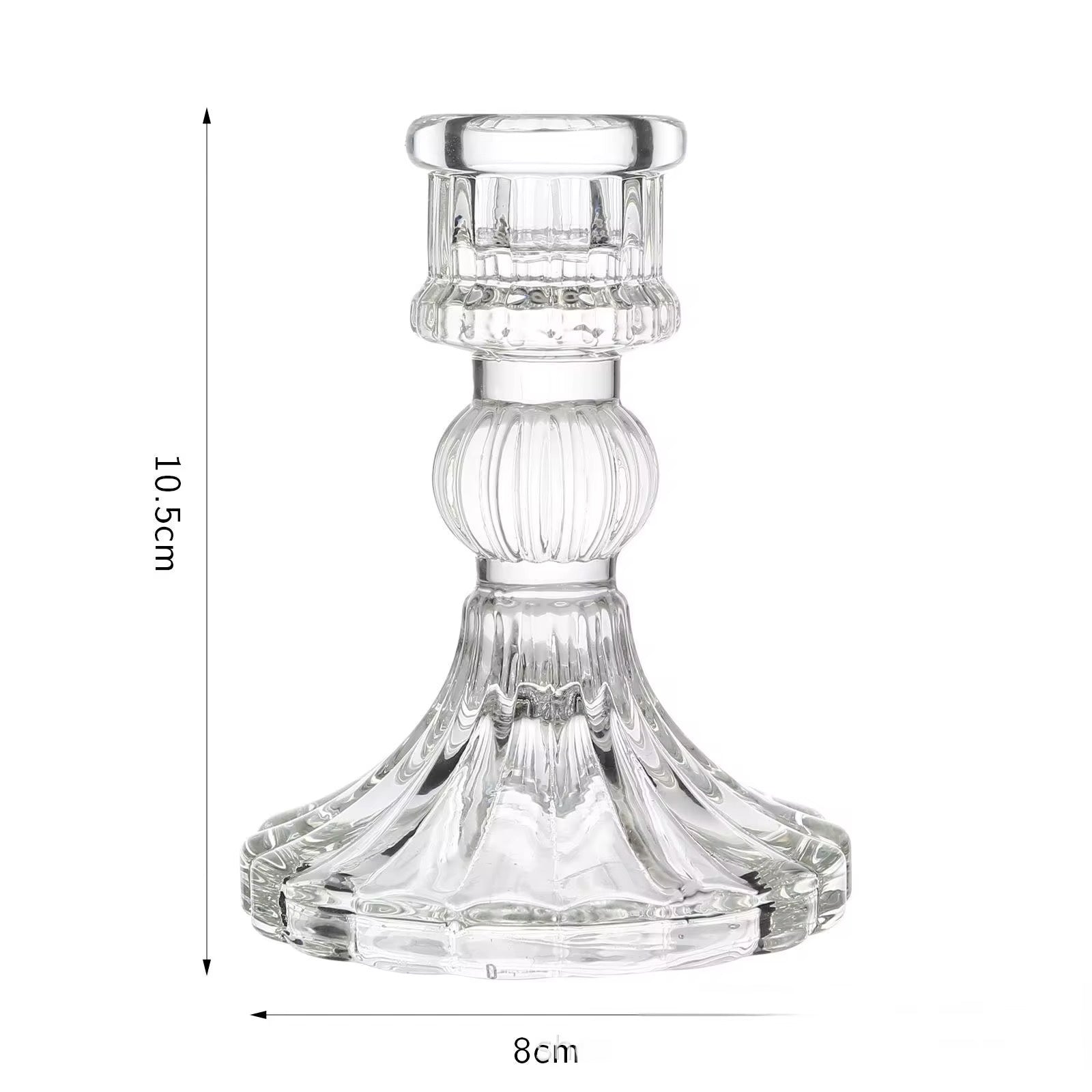 Par de Candelabros Elegantes para shabat (lineas verticales) 12236