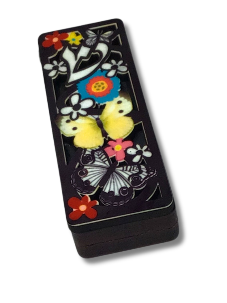 Case for decorated wooden mezuzah 09025