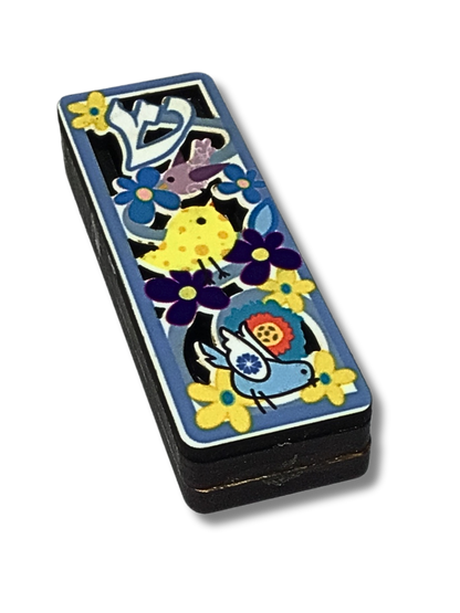 Case for decorated wooden mezuzah 09025