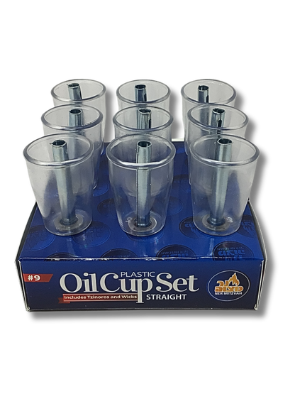 Straight plastic cups with pavilion #9 package 25709