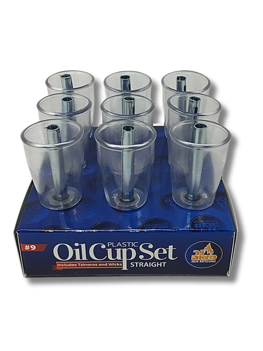 Straight plastic cups with pavilion #9 package 25709