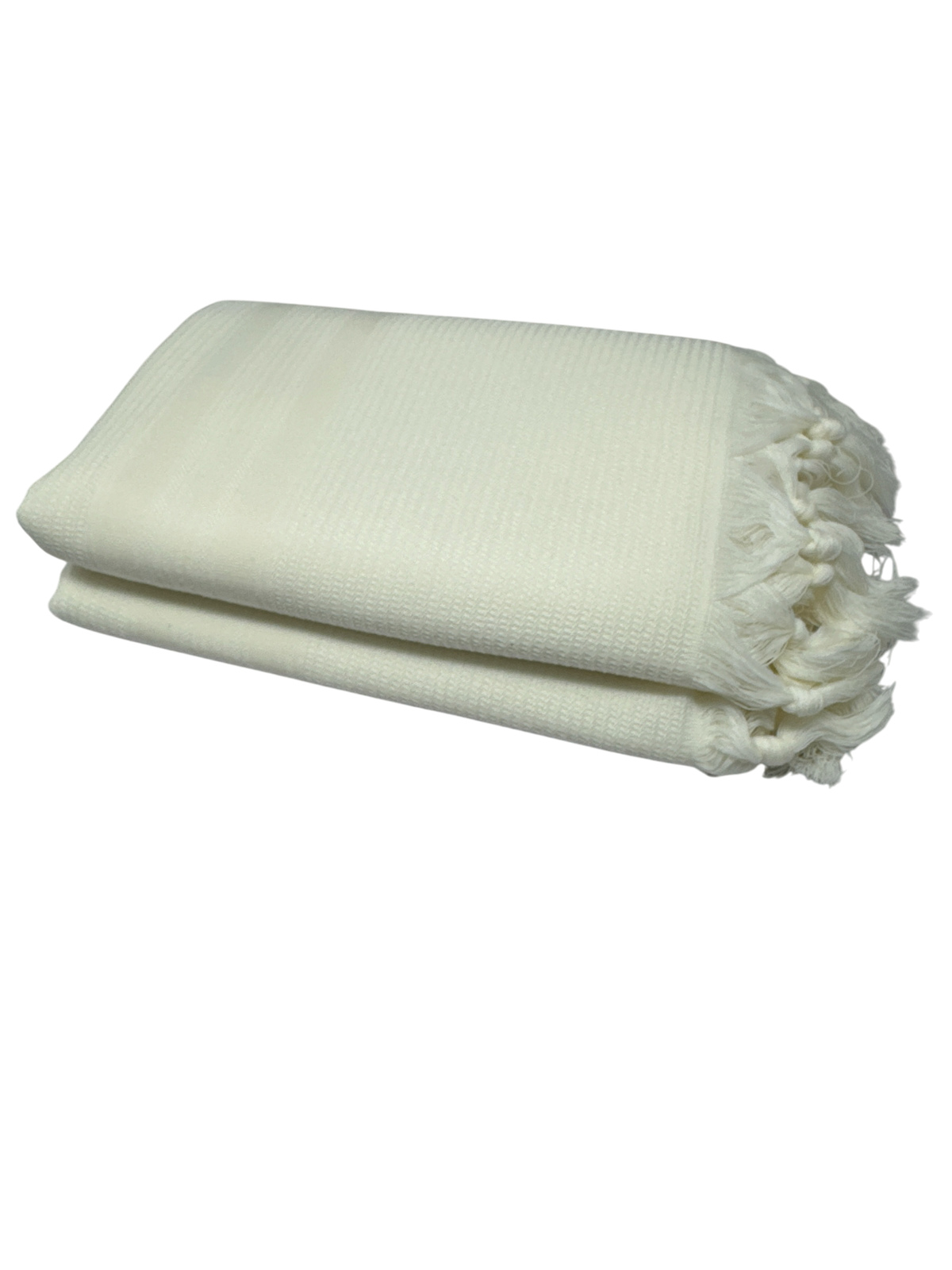 Talit Gadol LANA Blanco  Talla 55 Soft Weave TY