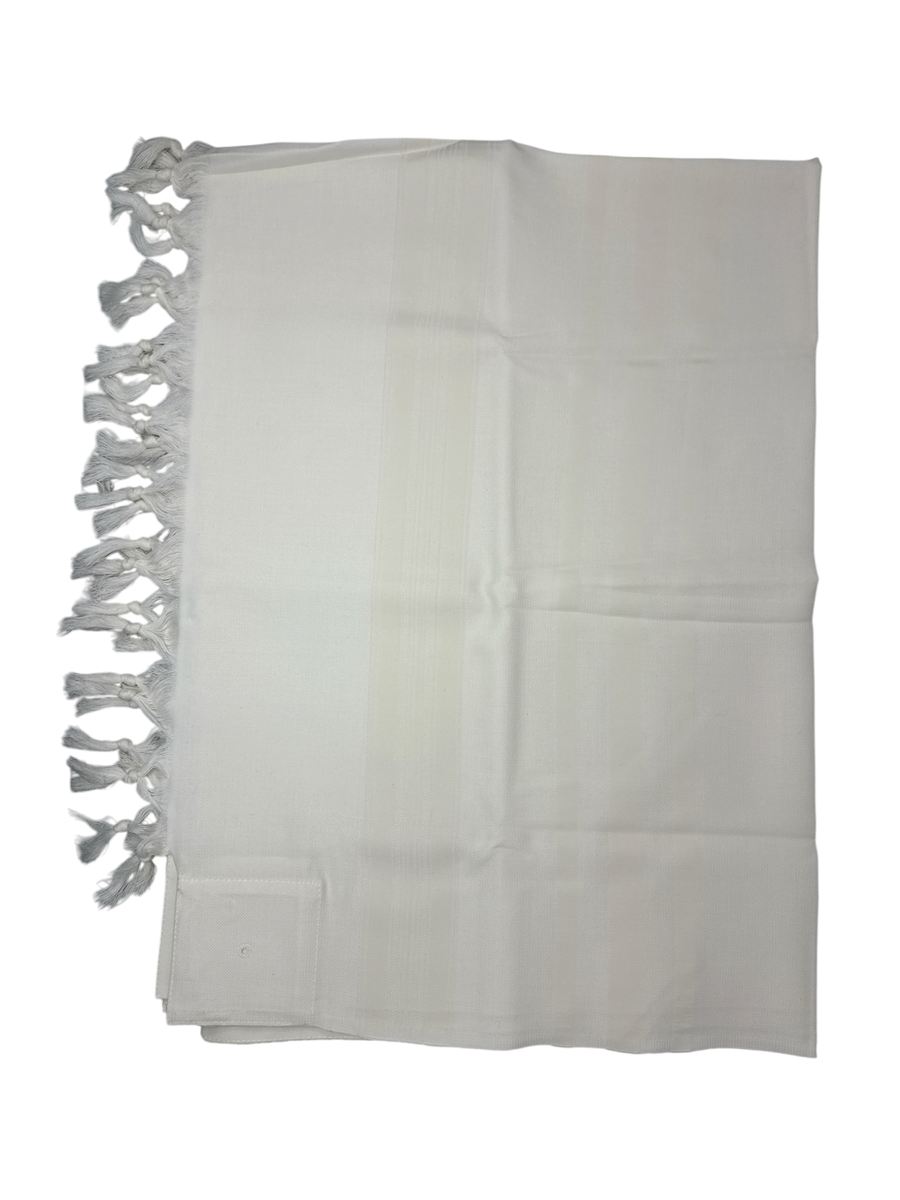 Talit Gadol LANA Blanco  Talla 55 Soft Weave TY