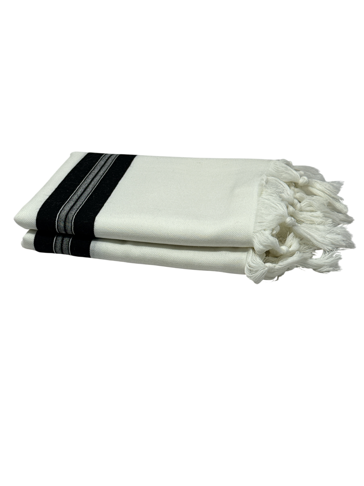Talit Gadol LANA Negro Talla 60 Soft weave TY