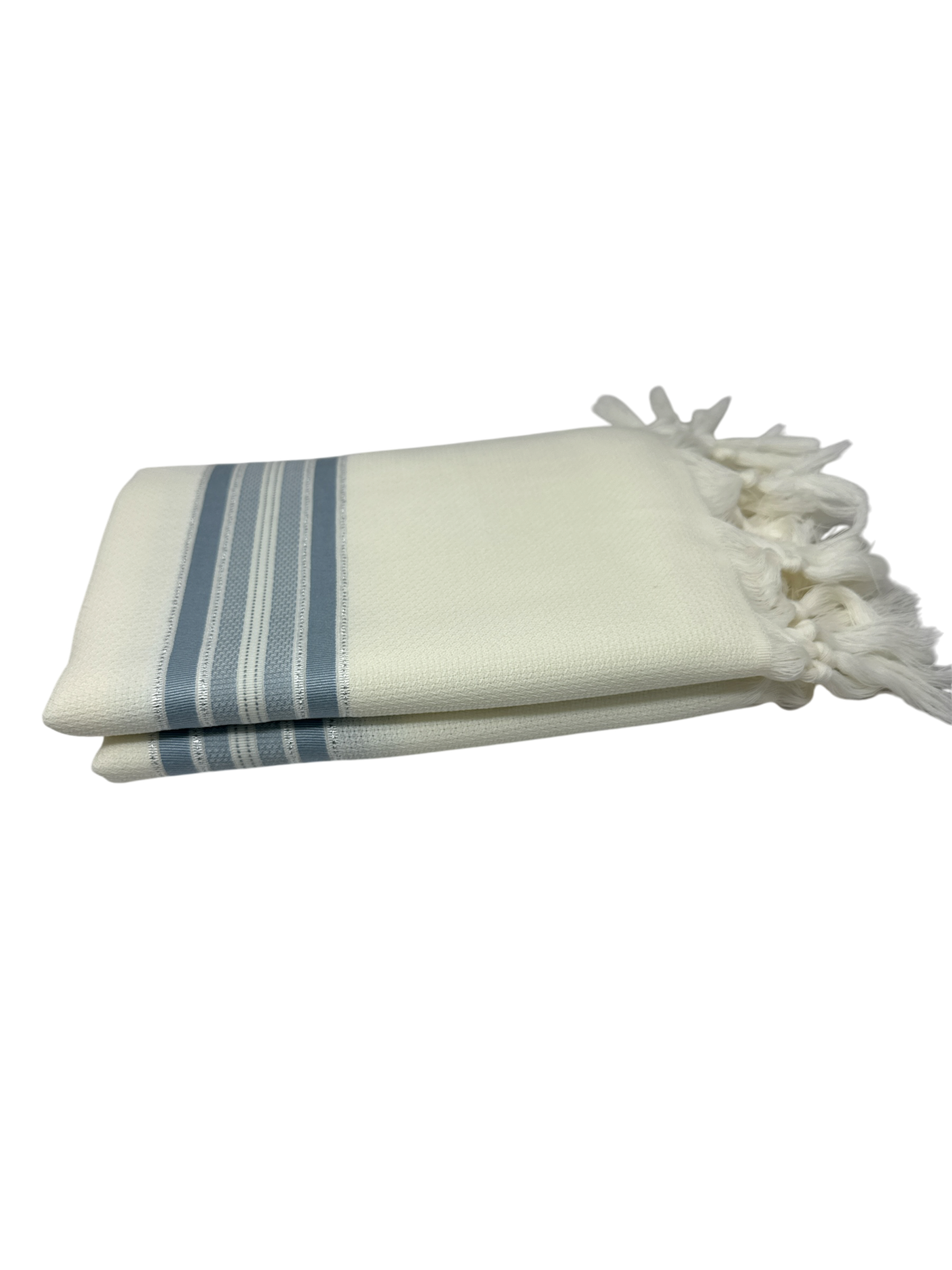 Talit Gadol LANA Azul Plateado Talla 55 TY