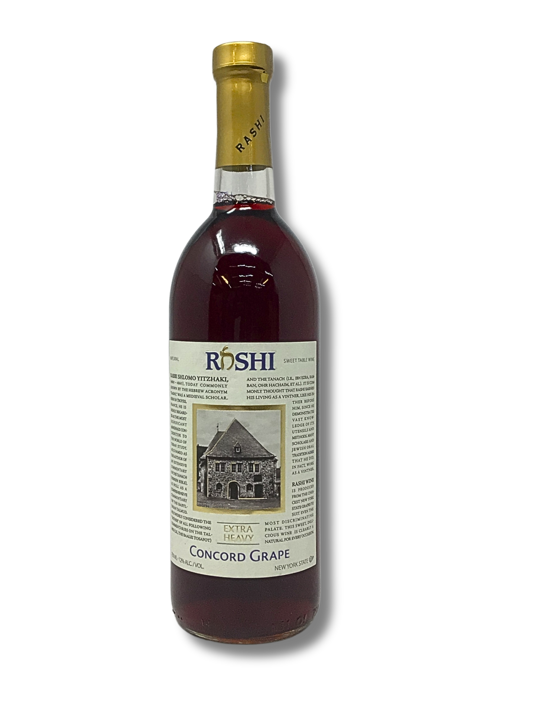 Vino Tinto Dulce Rashi Concord grape Extraheavy 750 ML en caja 12 Botellas