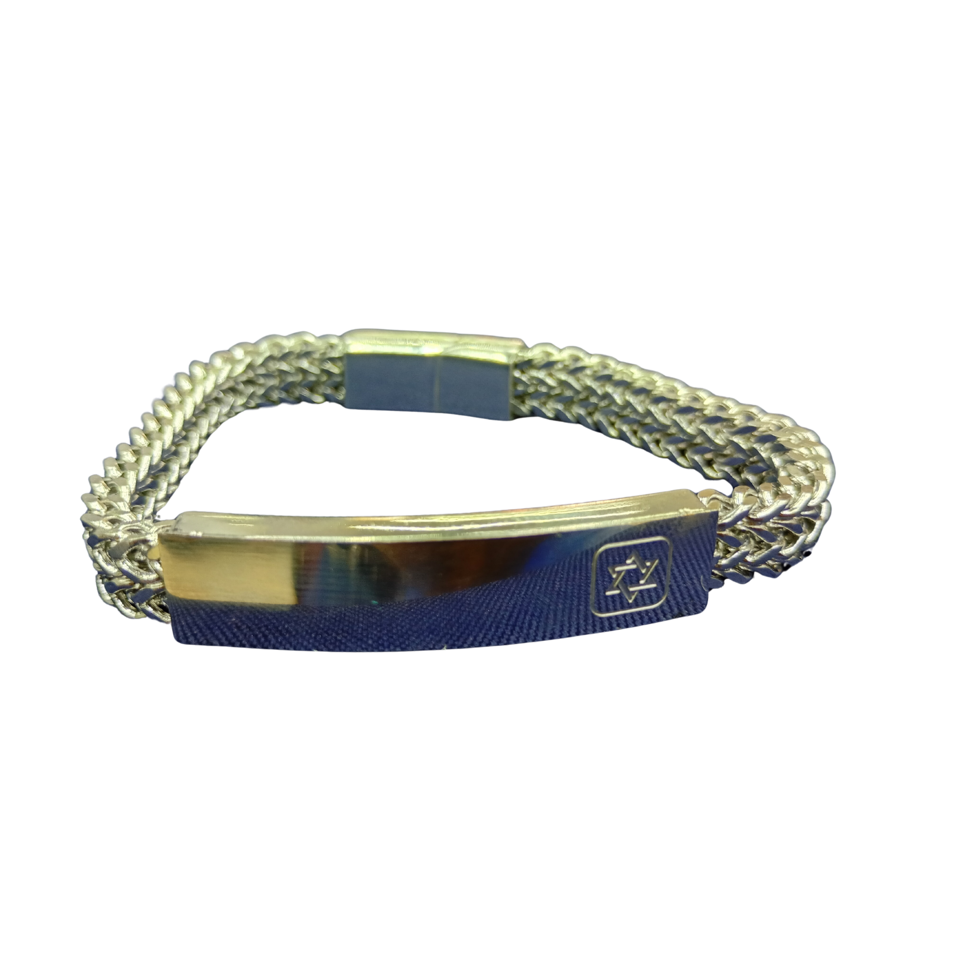 Pulsera Acero Maguen plata 12501