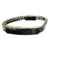 Pulsera Acero Maguen negra 12502