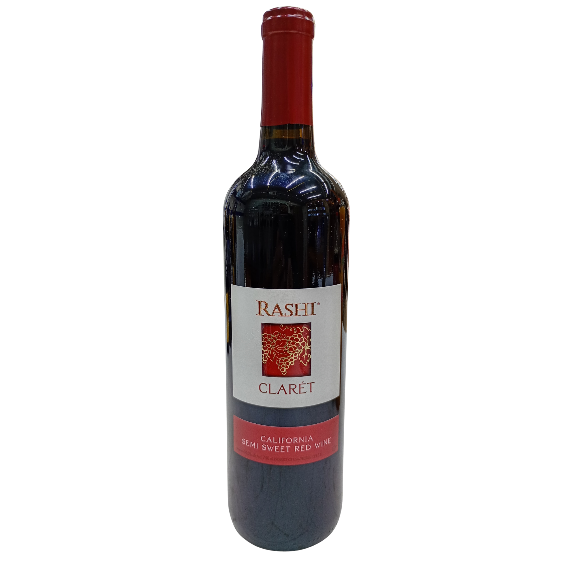 Vino tinto semidulce Rashi claret 750ml 10%