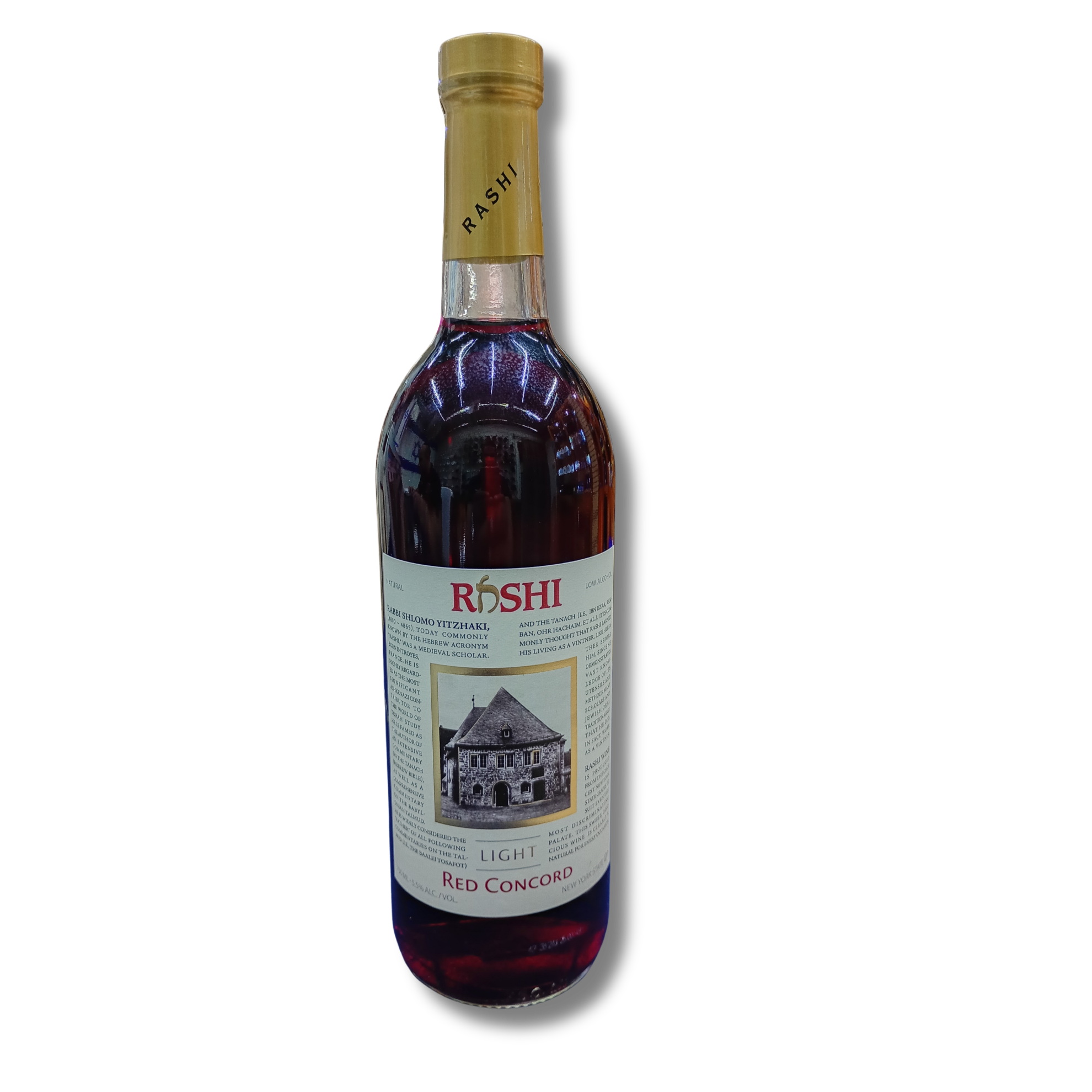 Vino tinto dulce Rashi Light Red Concord 5.5%, 750ml