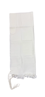 Talit Gadol LANA Blanco Antideslizante Talla 45 TY
