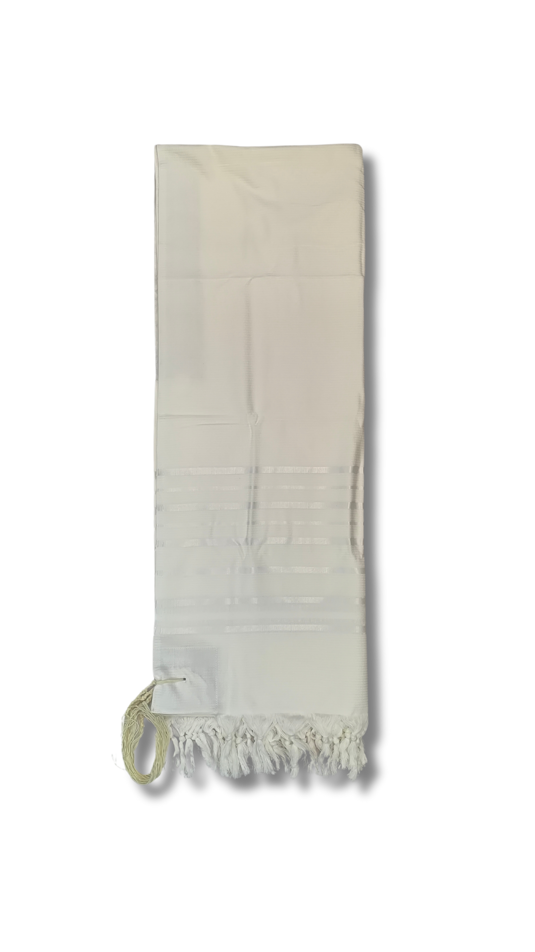 Tallit Gadol Cotton Size 60 White Non-Slip TY