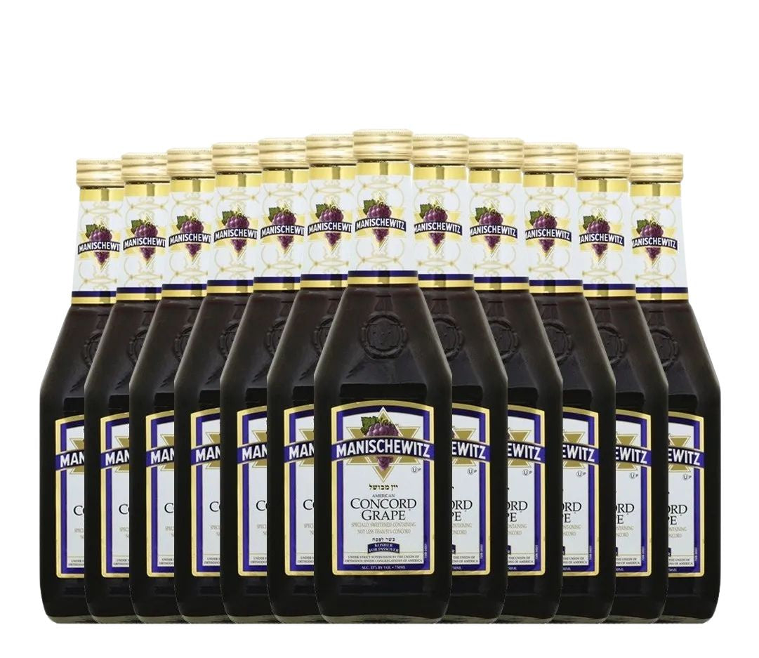 Vino Concord Grape Manischewitz 750 ML (12 Pzas)
