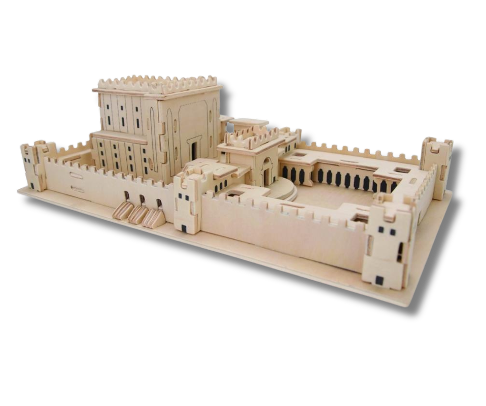 Rompecabezas 3D del Templo de Jerusalem; vista principal