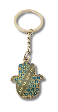 Llavero Hamsa con piedras de colores, diseños varios 35393