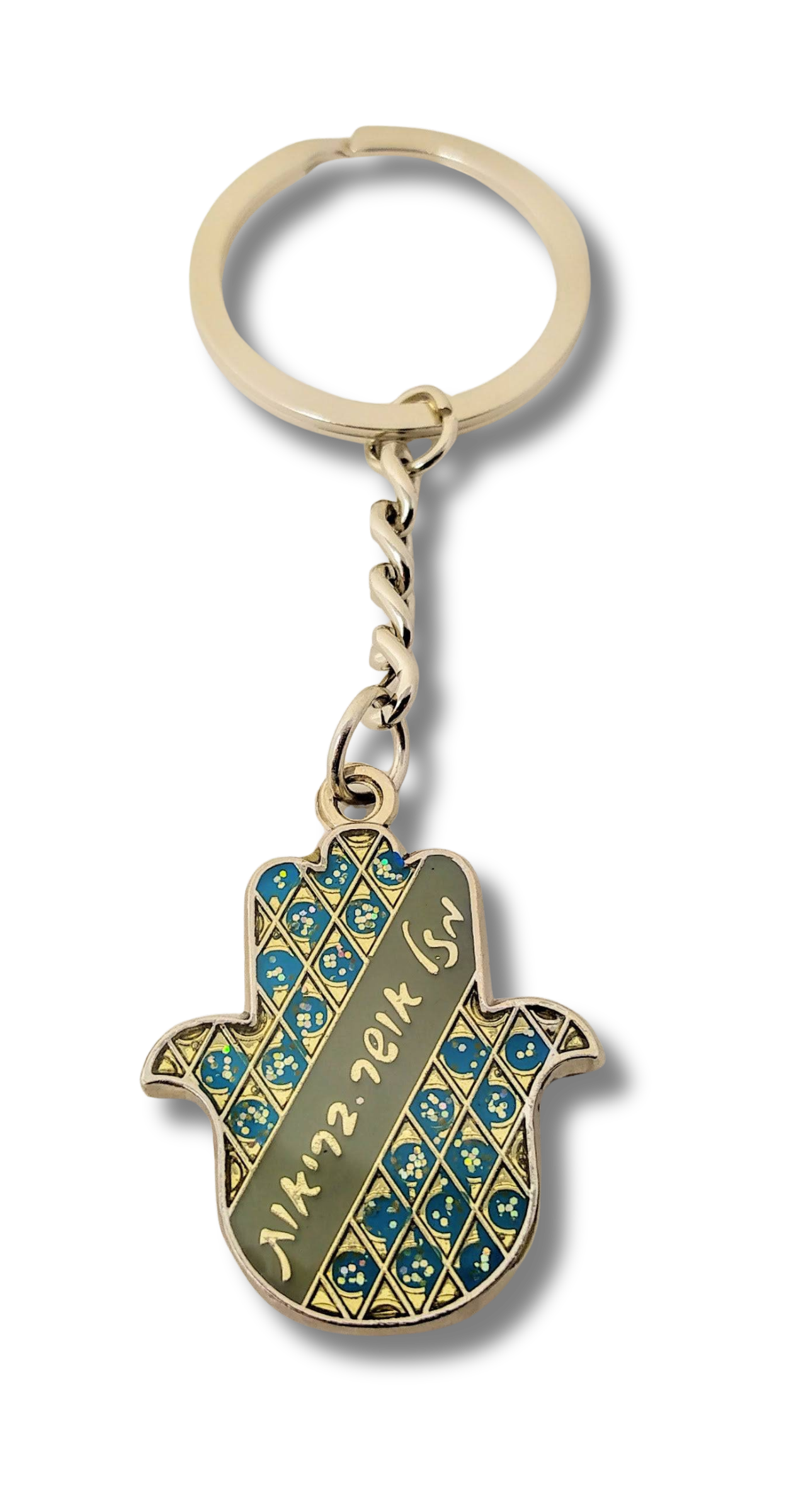 Llavero Hamsa con piedras de colores,  diseños varios 35393