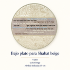 Ficha visual: Bajo Plato para shabat beige 44120.