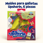 Moldes para galletas Upsherin, 6 piezas; presentación del producto