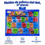 Moldes de galletas Alef-Bet, 27 piezas; ficha de características