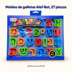 Moldes de galletas Alef-Bet, 27 piezas; presentación del producto
