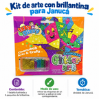 Kit de arte con brillantina para Janucá; ficha de características