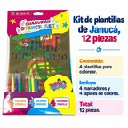 Kit de plantillas de Janucá, 12 piezas; ficha de características