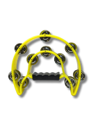 Half Moon Tambourine Double Row of Jingles