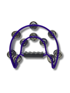 Half Moon Tambourine Double Row of Jingles