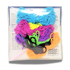 Template with threads to embroider Alef Bet 01005