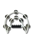 Half Moon Tambourine Double Row of Jingles