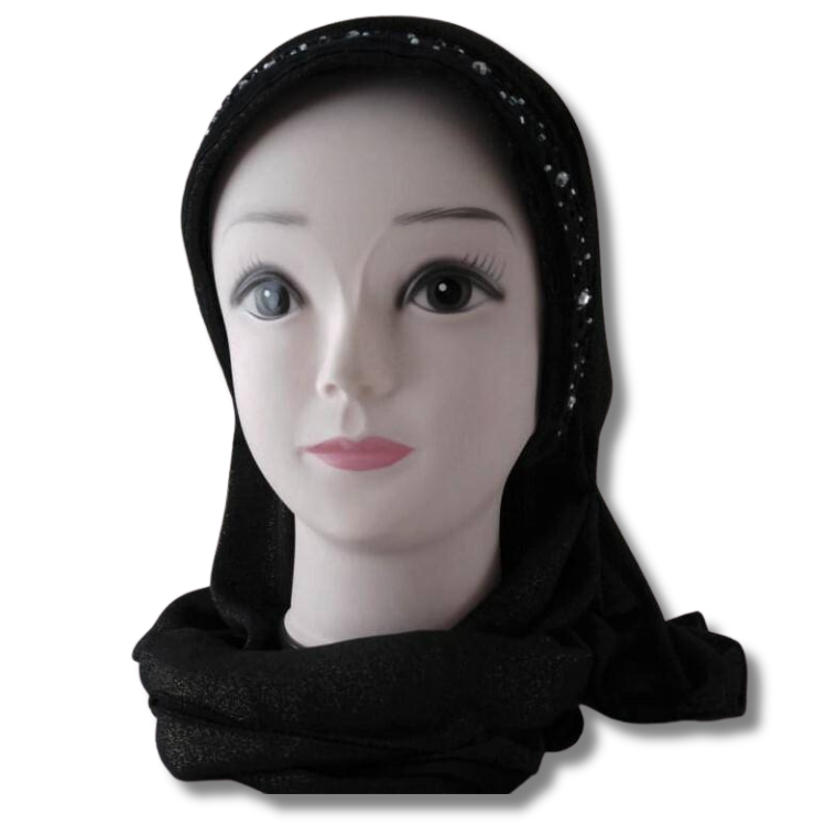 Kisui Rosh largo cinta fantasía negra, negro 10072