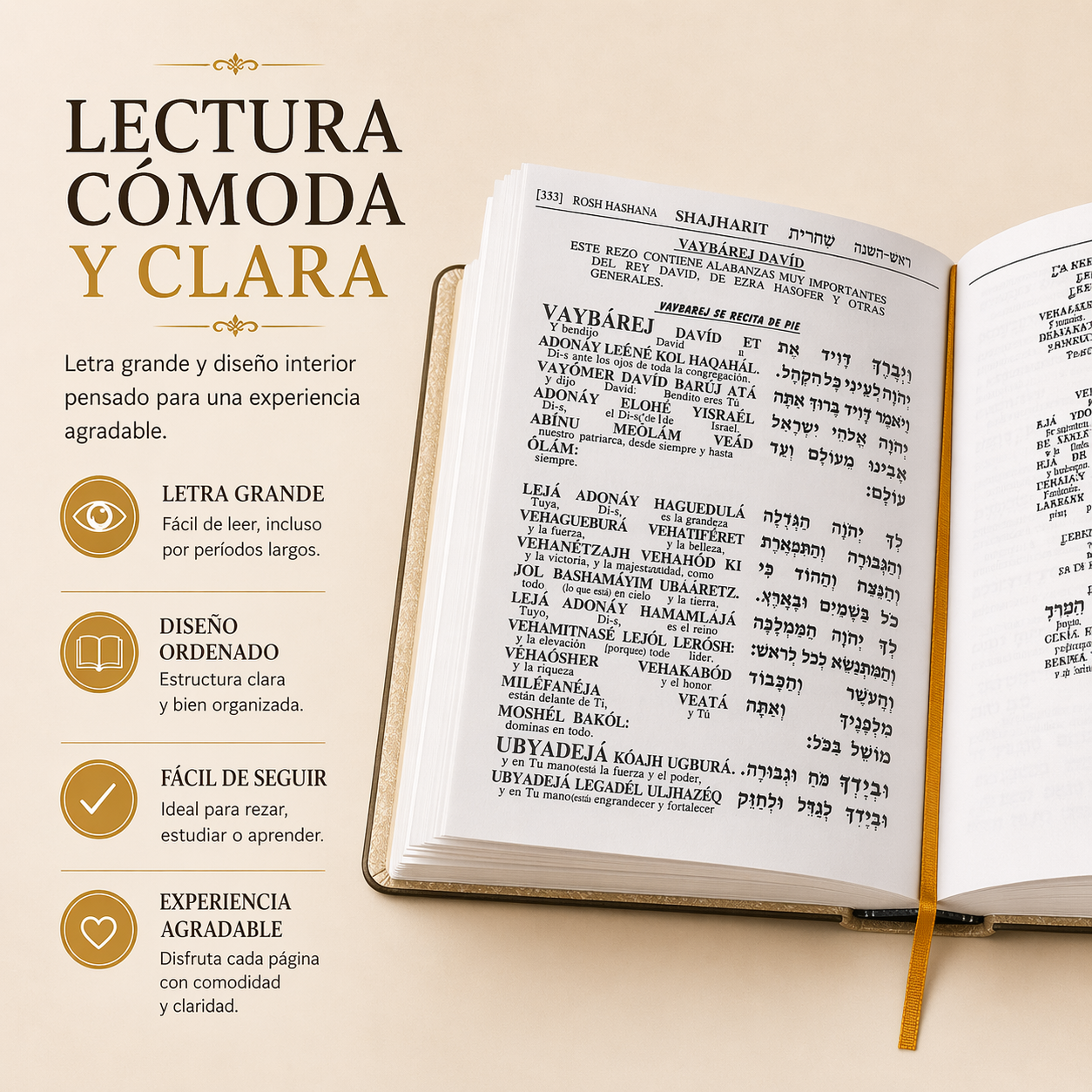 Majzor Rosh Hashaná hebreo-español | Edición premium Shem Tov | Regalo ideal para Altas Fiestas