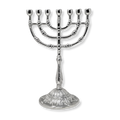 7-branched pewter menorah 17800