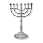 7-branched pewter menorah 17800