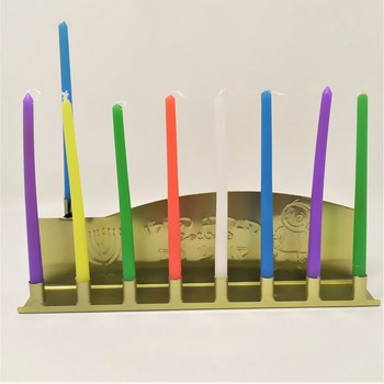 Janukia de laton para velas 30216