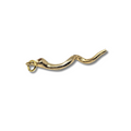 Gold and silver Shofar pendant