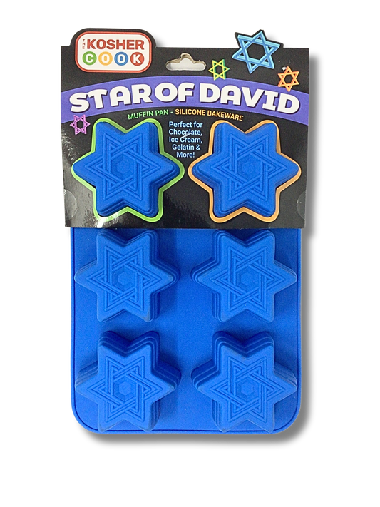 Molde silicon grande estrella de david 6 piezas 05221