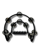 Half Moon Tambourine Double Row of Jingles