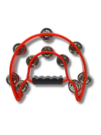 Half Moon Tambourine Double Row of Jingles