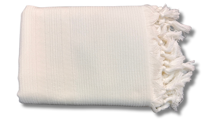 Talit Gadol WOOL White Non-Slip Size 50 TY