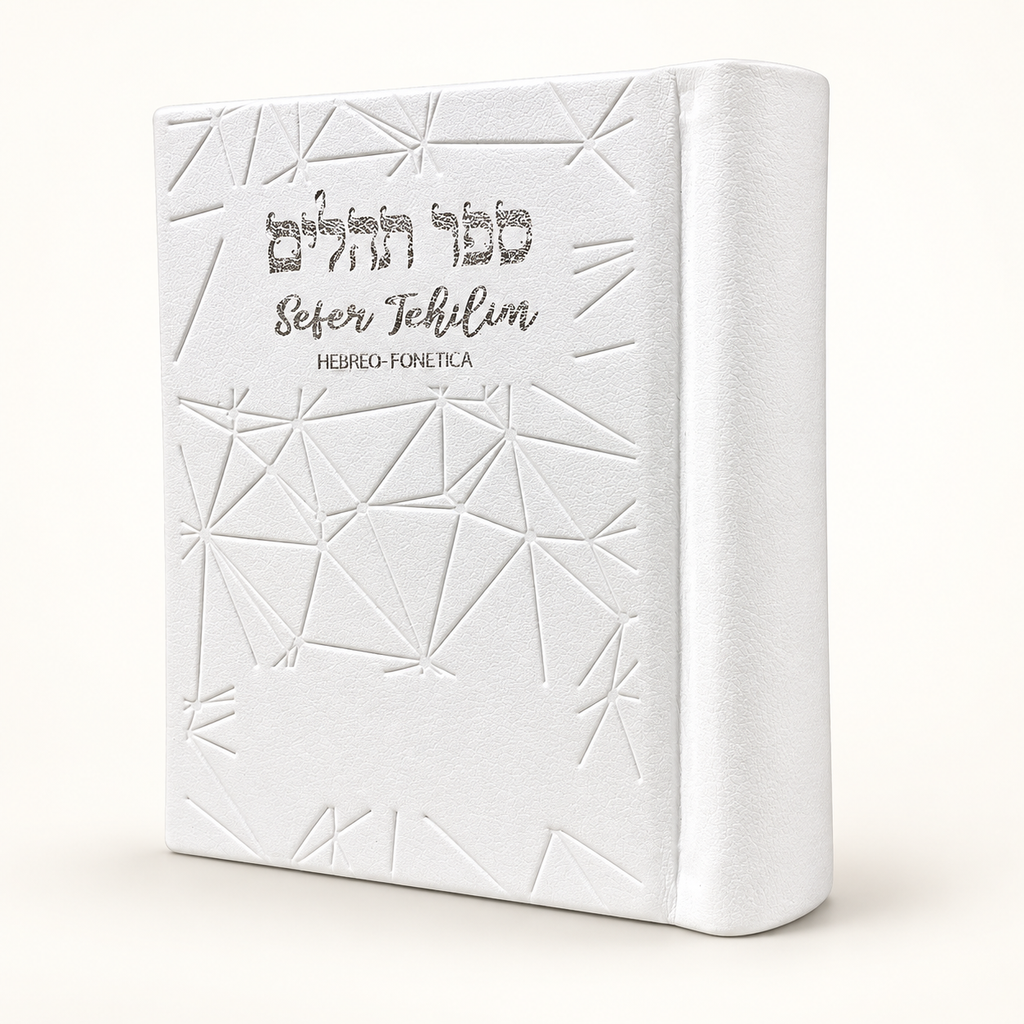 Tehilim Noam blanco: presentación de portada sobre fondo claro.