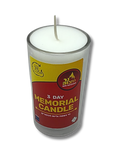 Vela memorial candle 3 días (vidrio) 12508