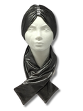 Kisui rosh turbante metálica gris 11534
