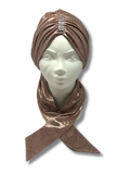 Kisui rosh turbante metálica palo de rosa 11535