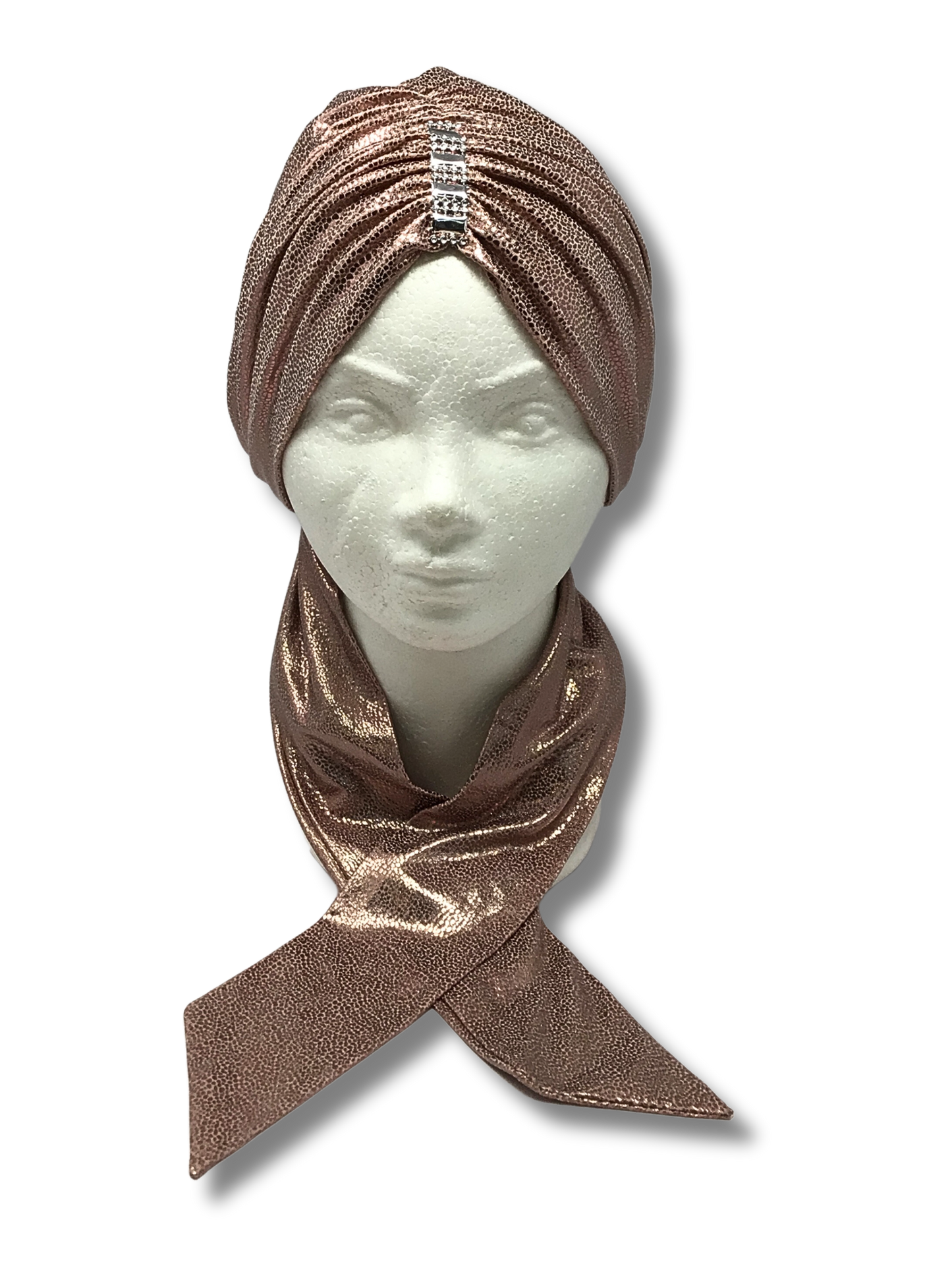 Kisui rosh rosewood metallic turban 11535