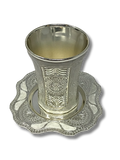 Copa Marmolizada con plato color Blanco 12484