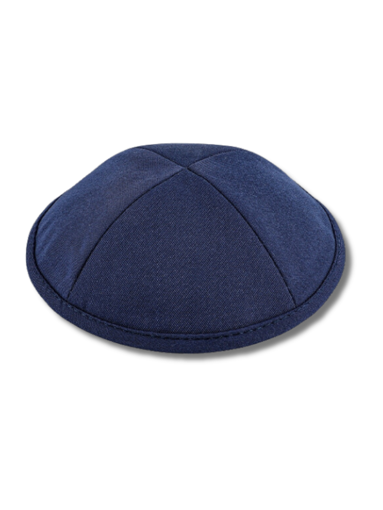 Kipa Tela azul marino brillante 15523